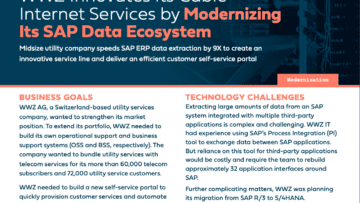 WWZ Innovates Its CableInternet Services by Modernizing Its SAP Data Ecosystem