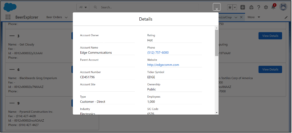 Generic Details Component