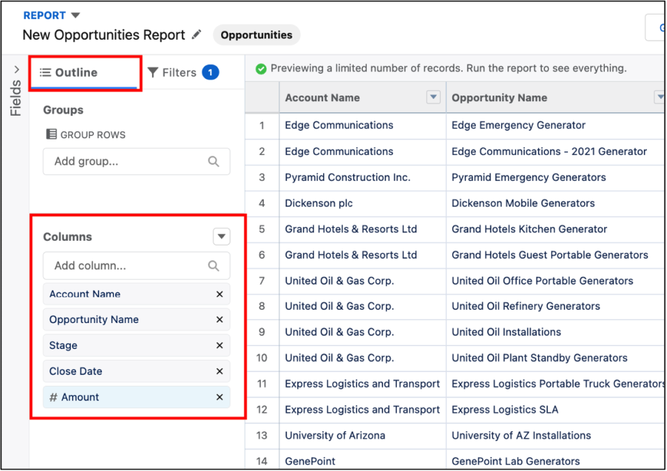 Reporting pt. 6 Bucket Fields White Glove Consulting Group, LLC