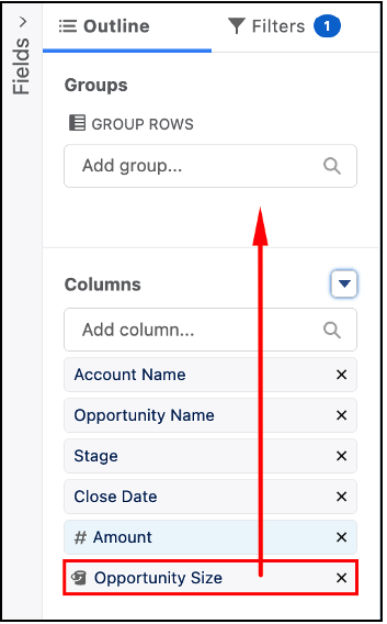 Groups Rows by Bucket Column