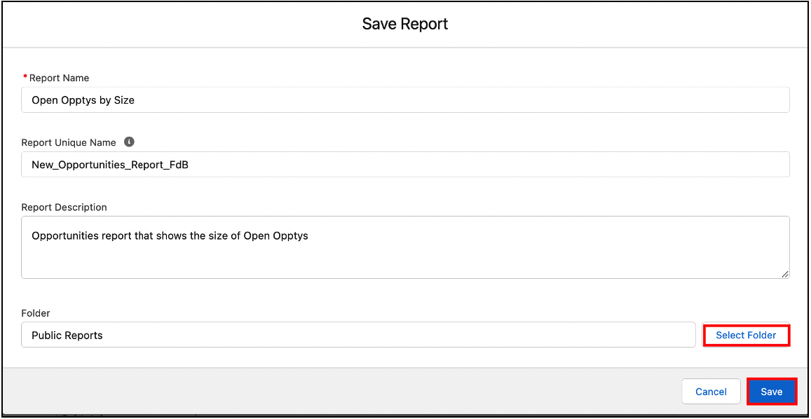 Report Details for Report with Bucket Column