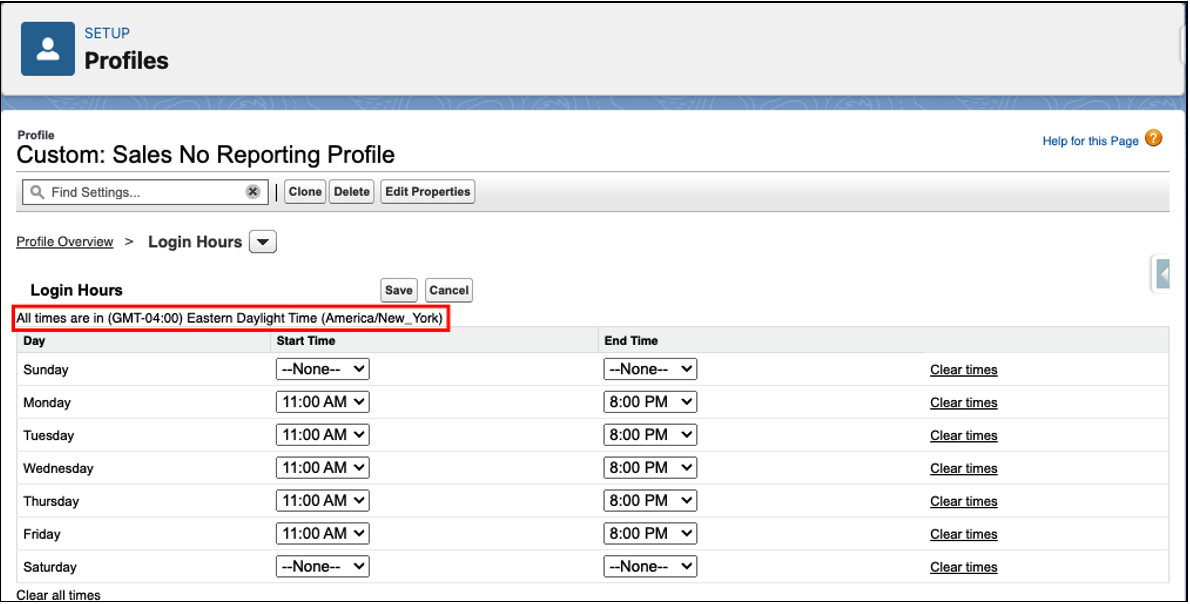 Salesforce Login Hours White Glove Consulting Group, LLC