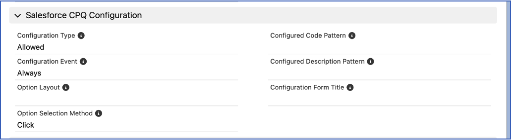 Salesforce CPQ Configuration