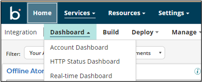 Boomi Dashboards Types