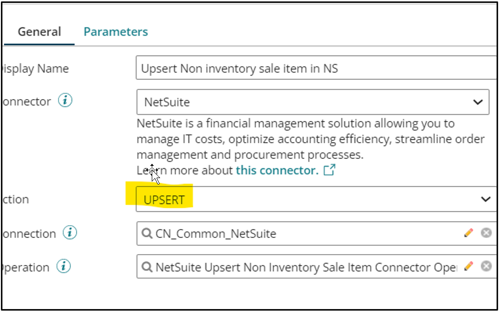 Product Integration - NS Connection